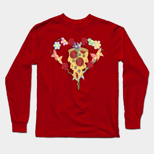 Pizza Has My Heart Long Sleeve T-Shirt by DaintyMoonDesigns